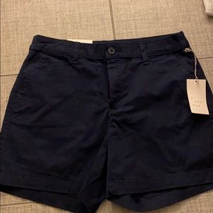High Rise Chino Shorts NWT